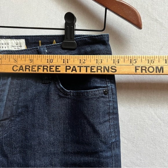 Kate Spade Broome Street Dark Blue Ankle Jeans Sz 24 - Picture 8 of 10